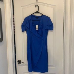 Blue banana republic silk dress